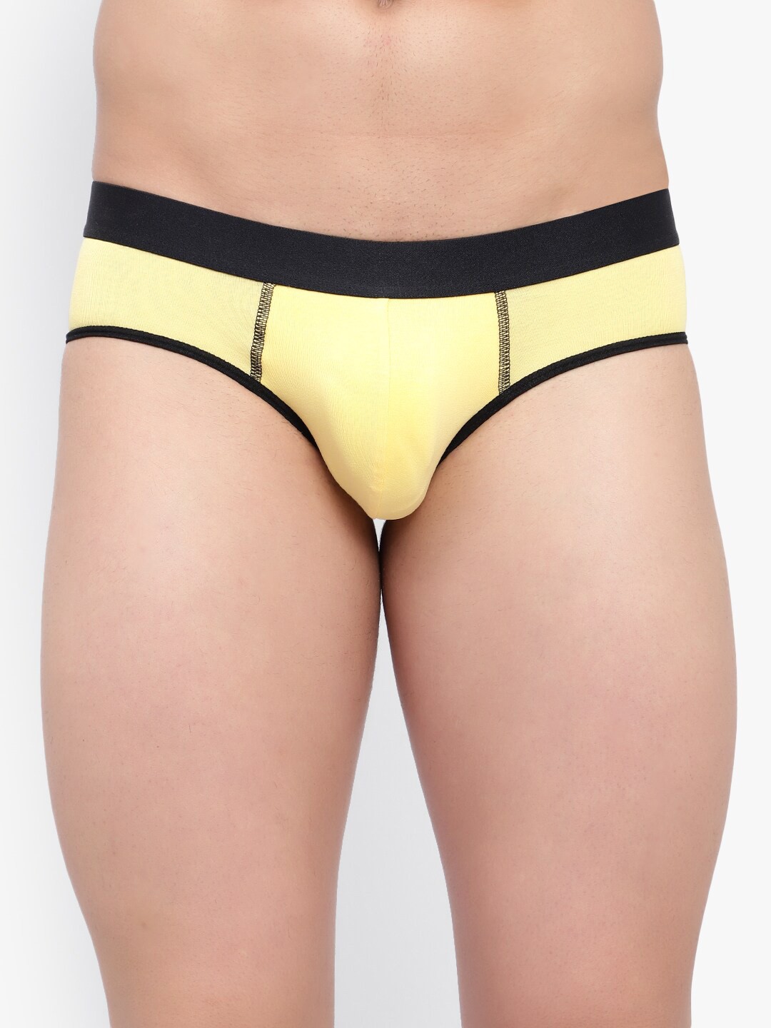 

Bruchi Club Men Low-Rise Anti-Odour Basic Briefs, Black