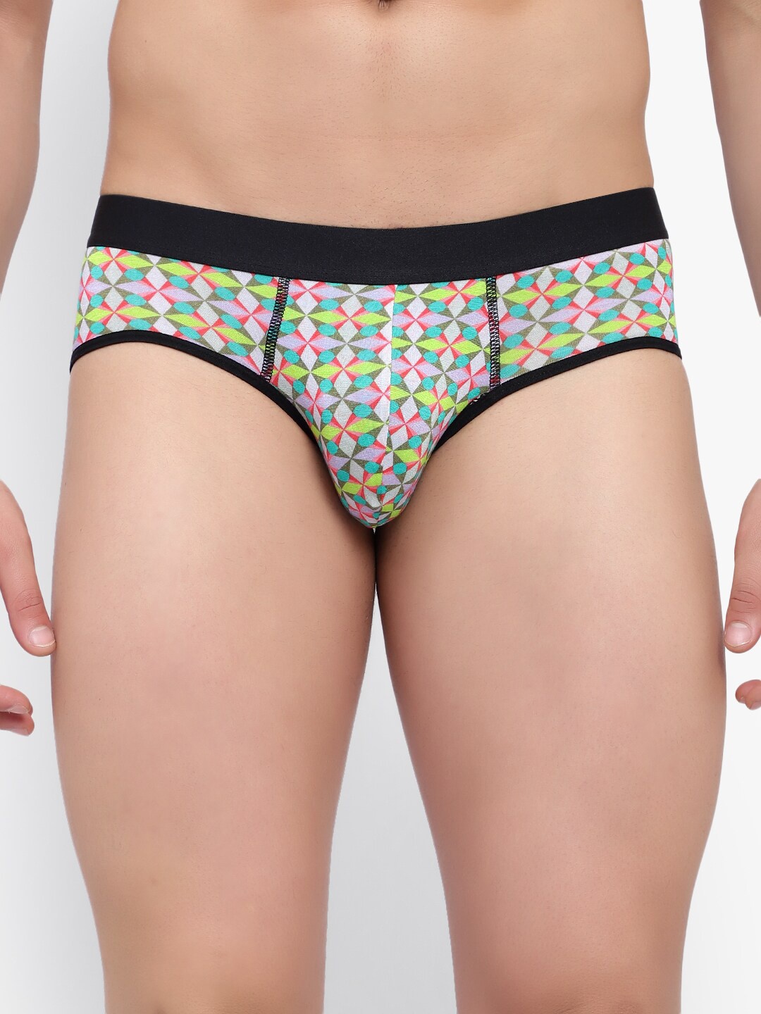 

Bruchi CLUB Men Printed Anti-Odour Basic Briefs, Yellow