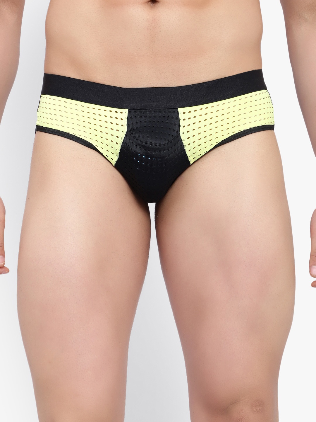 

Bruchi CLUB Men Low-Rise Colourblocked Anti Bacterial Basic Briefs, Yellow