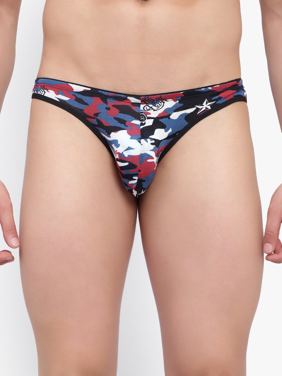 

Bruchi CLUB Men Printed Anti-Odour Basic Briefs, Blue