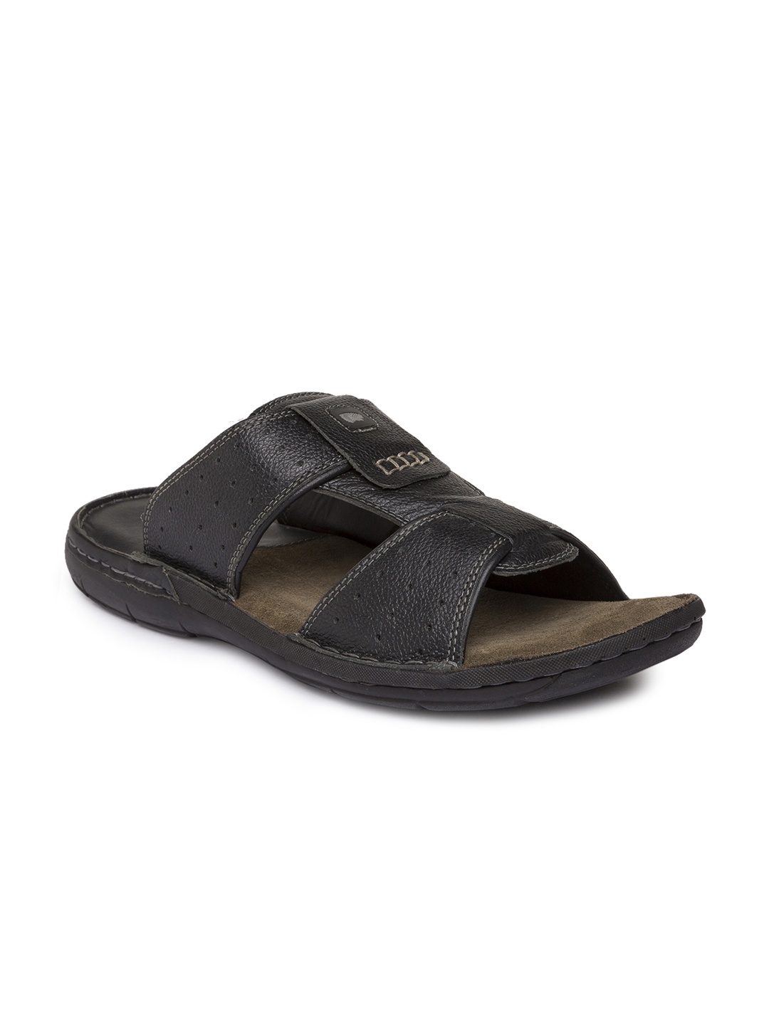 

Red Chief Men Black Comfort Sandals