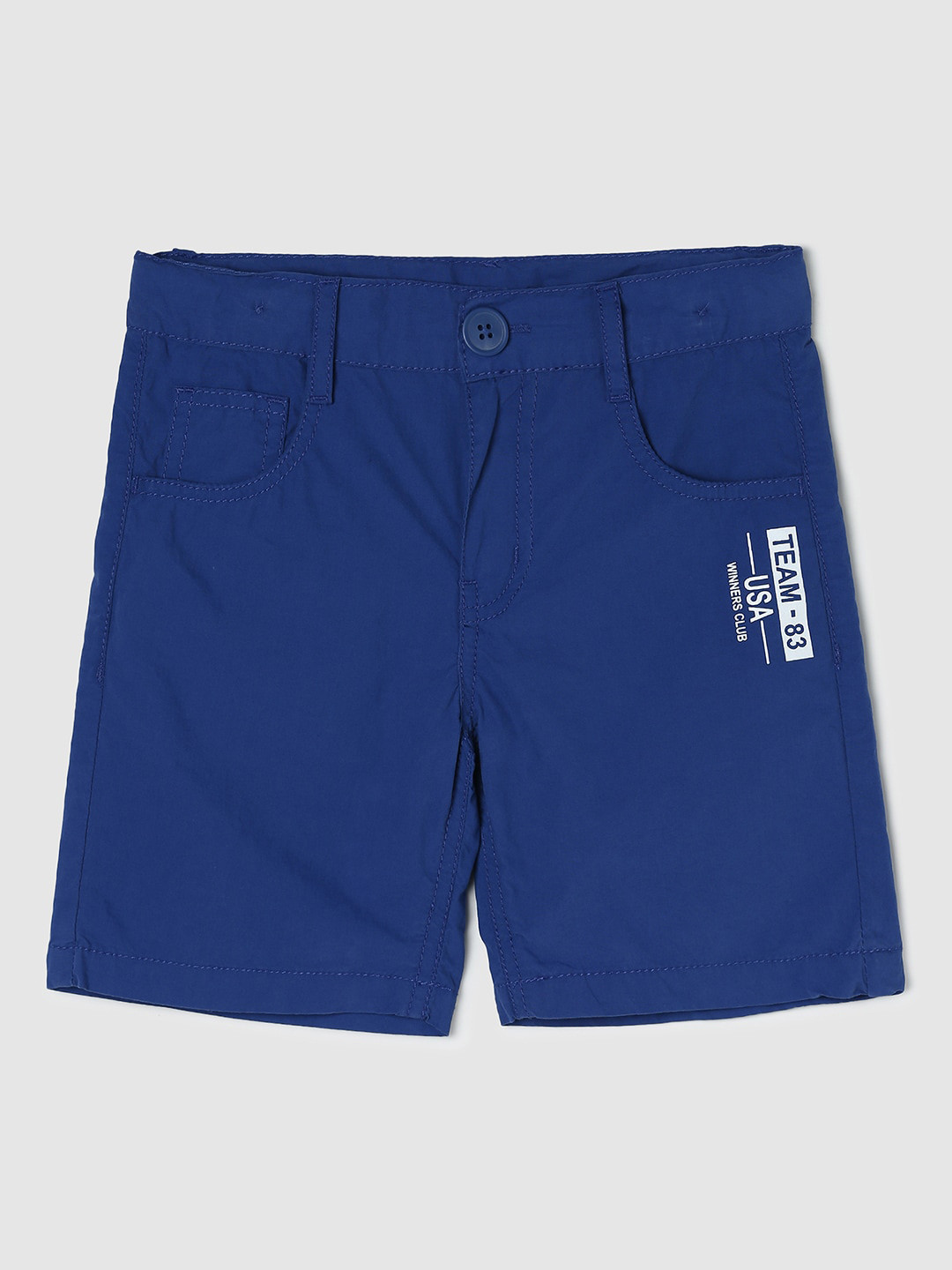 

max Boys Mid-Rise Regular Shorts, Blue