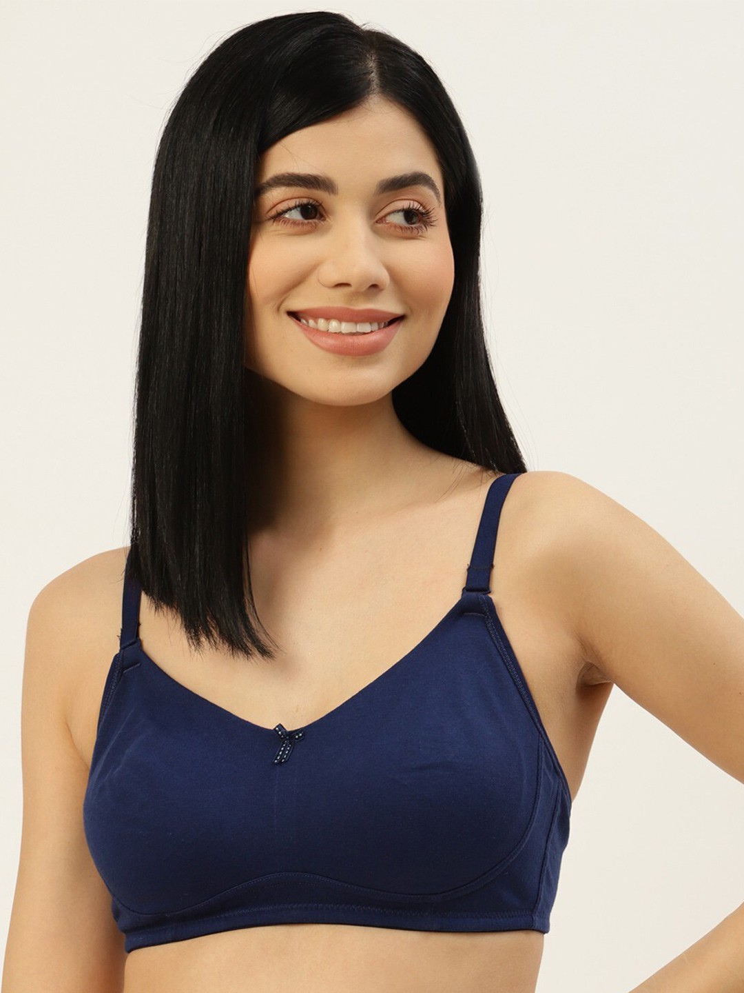 

ETC Pack Of 2 Pure Cotton Non-Padded T-Shirt Bra, Coral