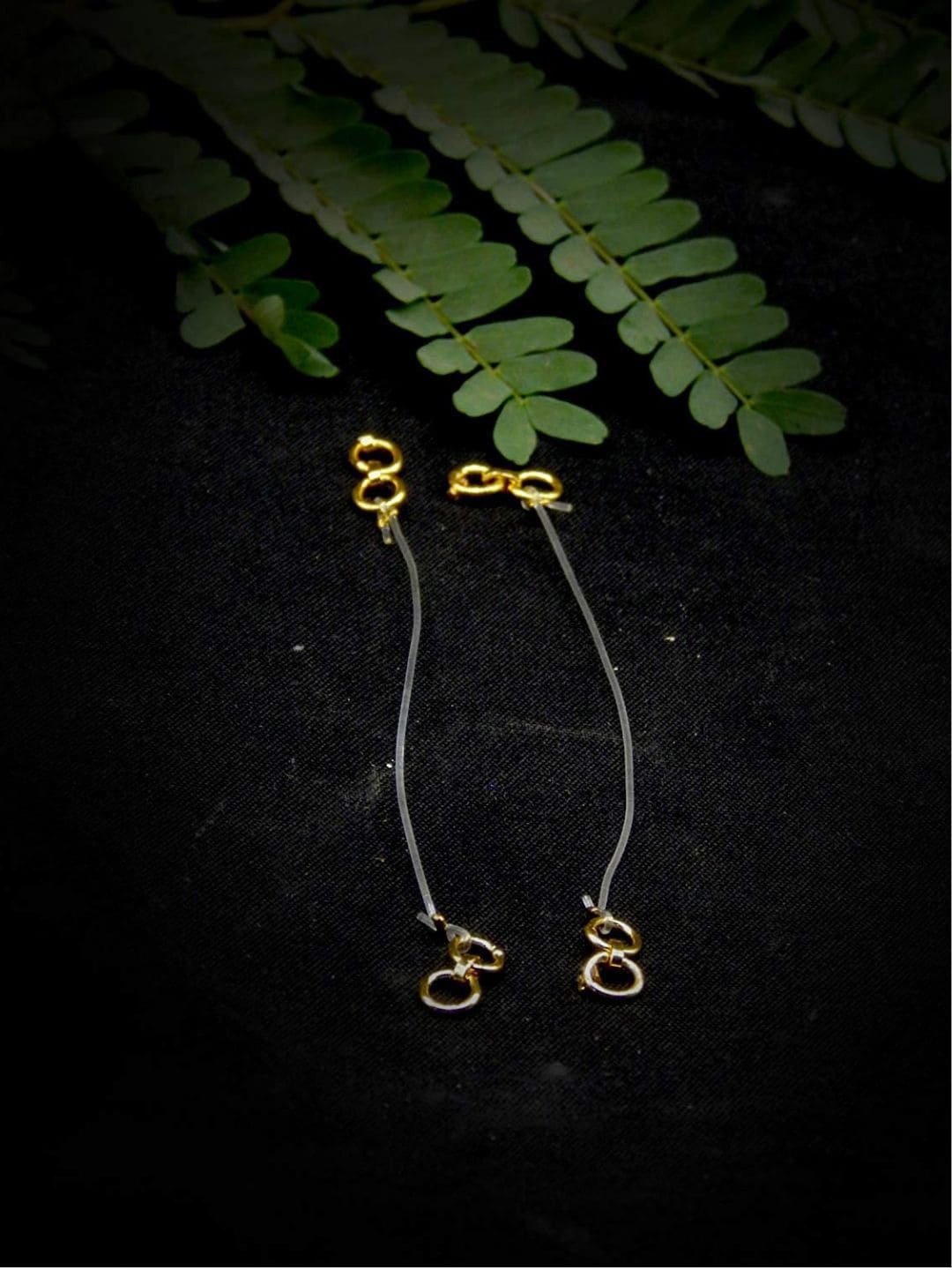 AccessHer Pack Of 2 Gold-Plated Ear Chains