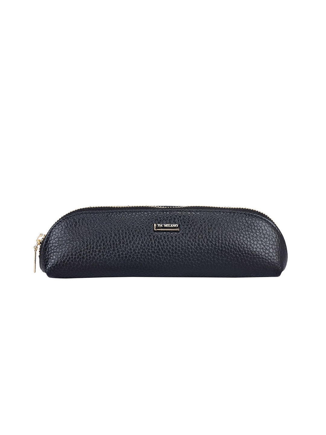 

Da Milano Textured Genuine Leather Pouch, Black