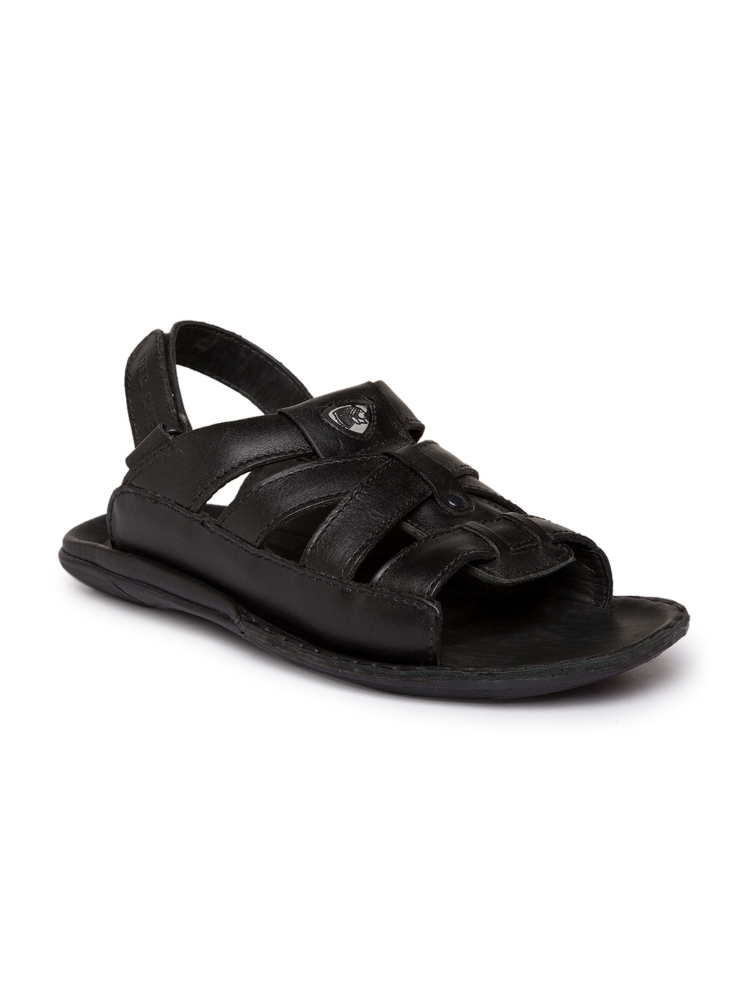 

Red Chief Men Black Comfort Sandals