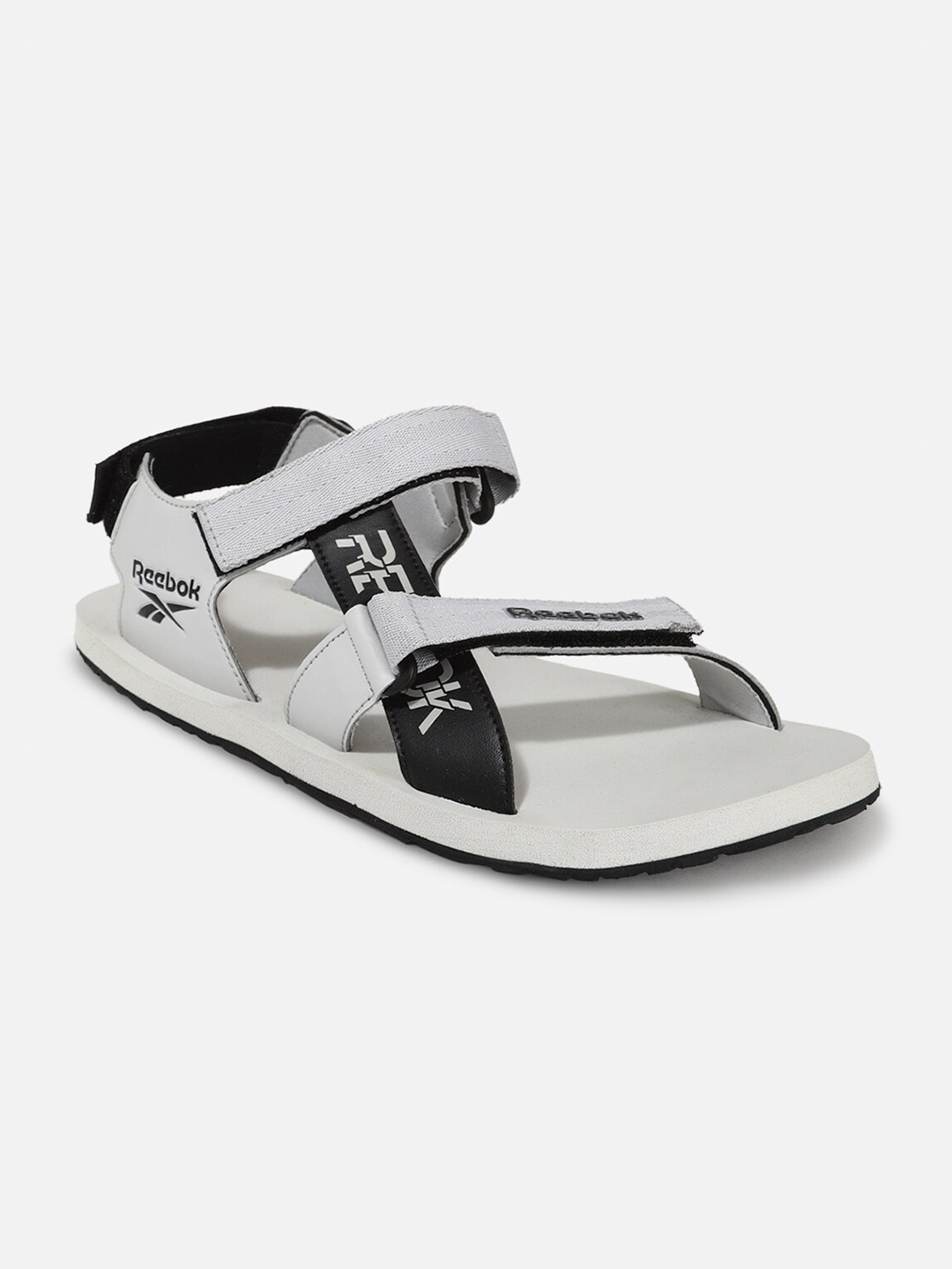 

Reebok Men Axel Brand Logo Printed Sport Sandals, Grey