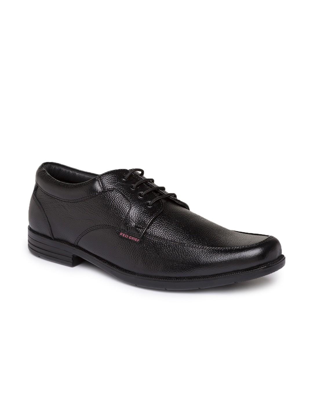 

Red Chief Men Black Genuine Leather Derbys