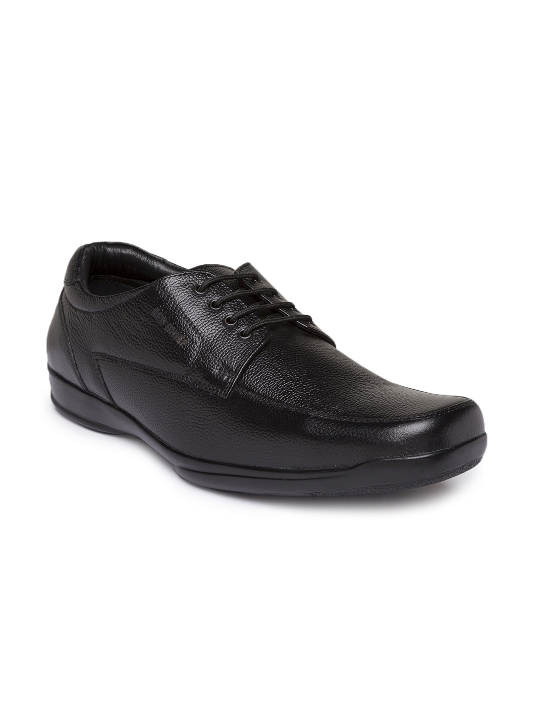 

Red Chief Men Black Leather Derbys