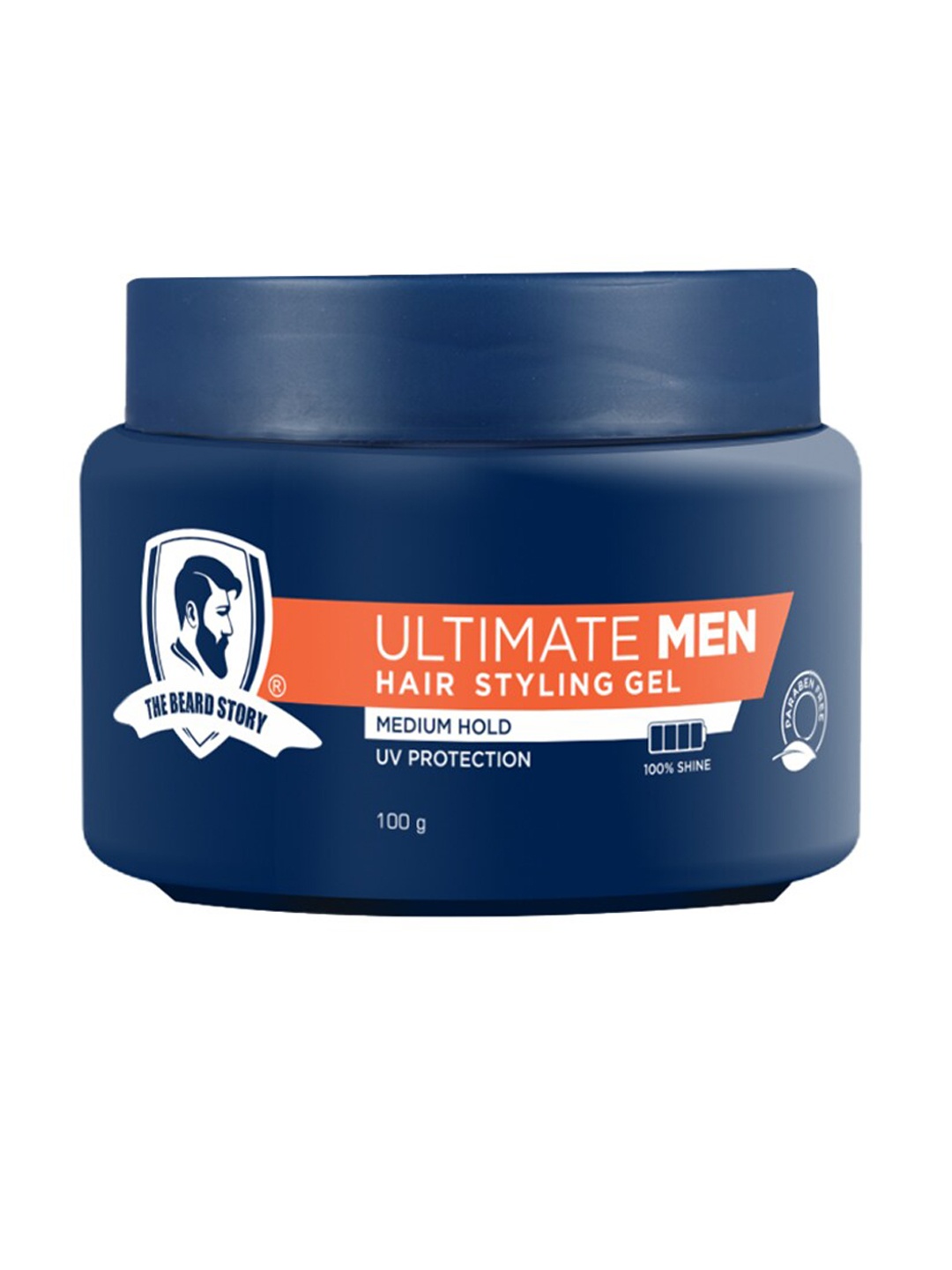 

THE BEARD STORY Ultimate Men Medium Hold & UV Protection Hair Styling Gel - 100 gm, Navy blue