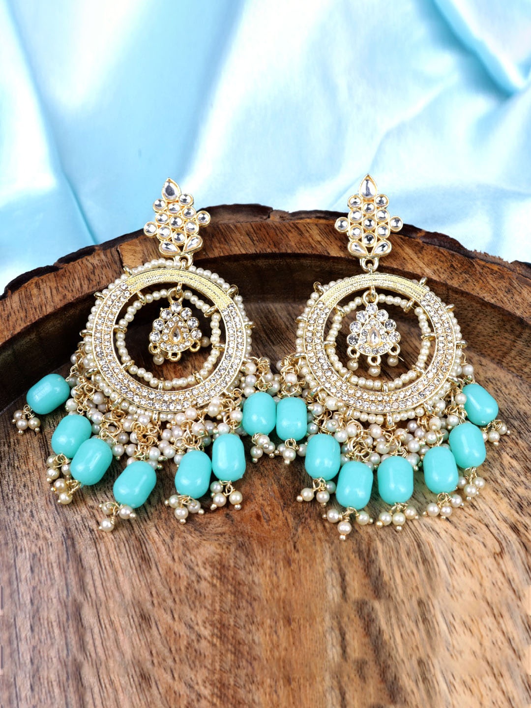 

Krelin Gold-Plated Classic Chandbali Earrings