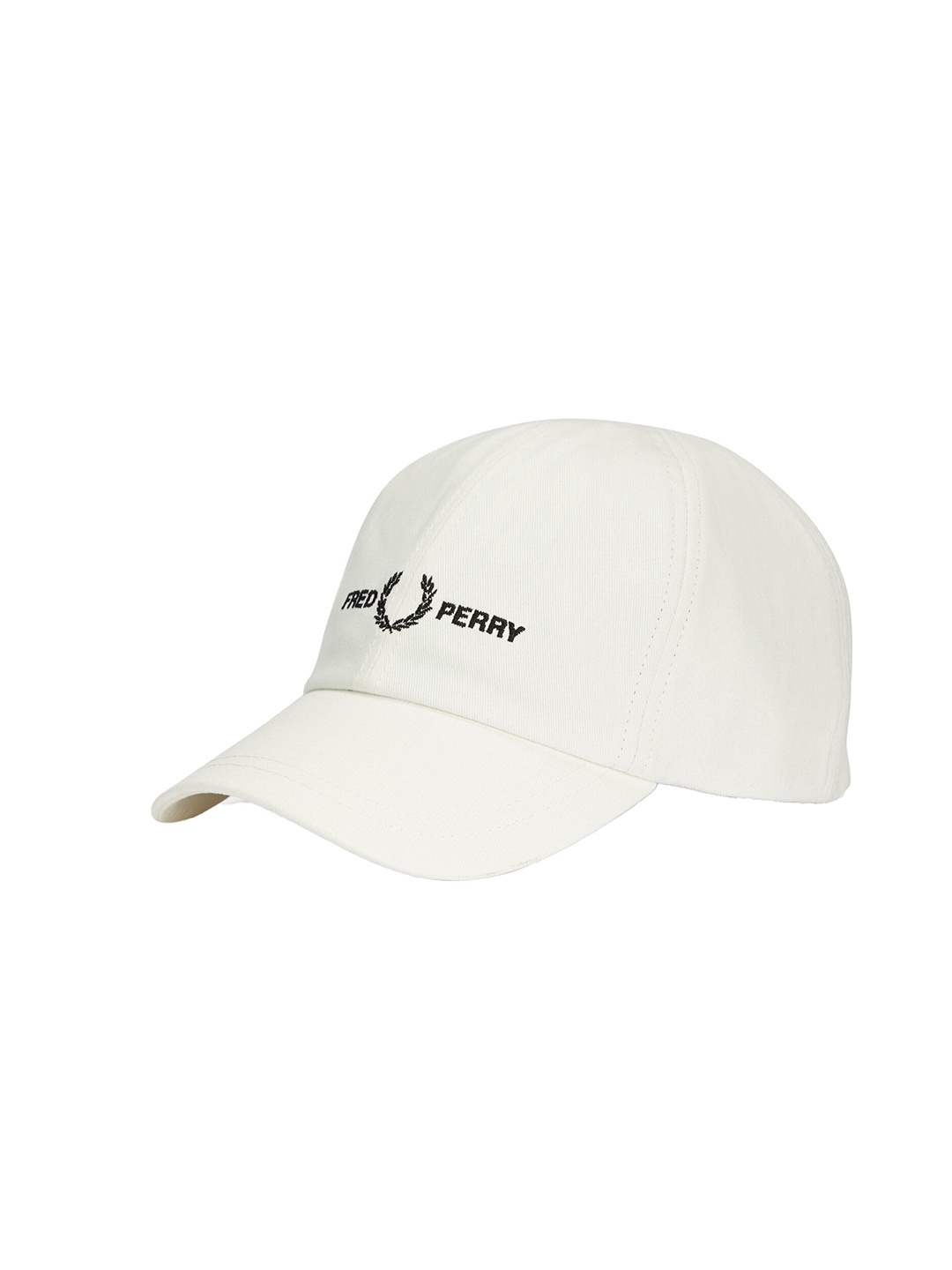 

Fred Perry Men Embroidered Cotton Baseball Cap, White
