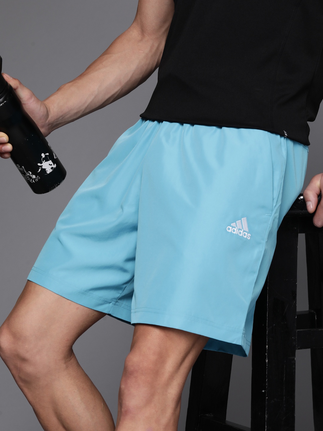 

ADIDAS Men Solid Training Sports Shorts, Blue
