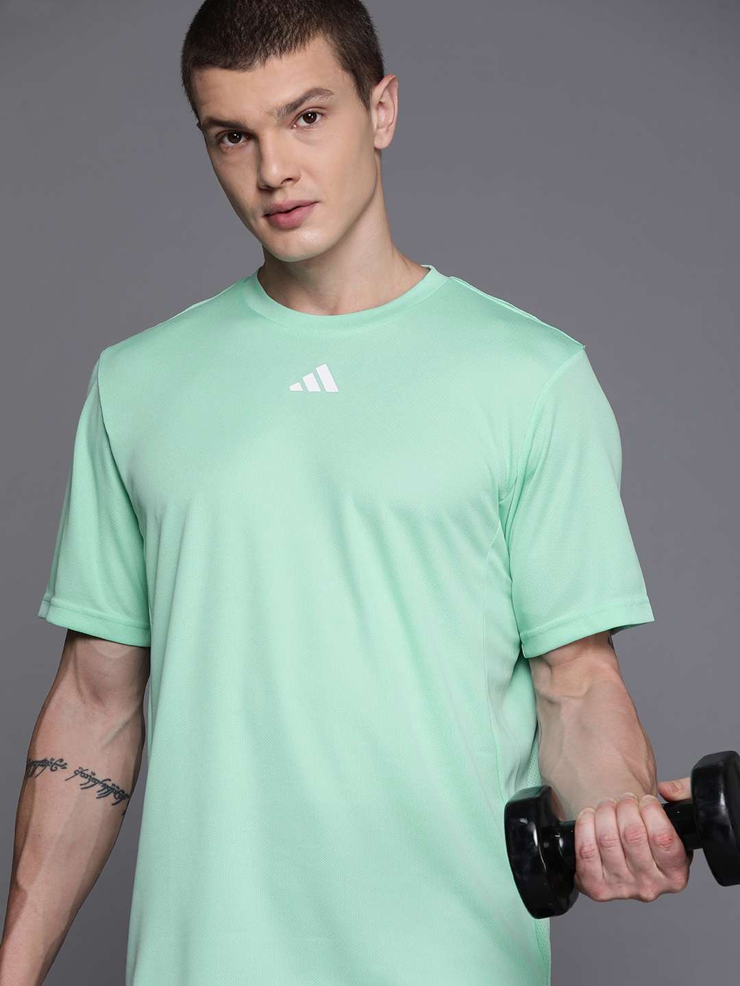 

ADIDAS HIIT Base Training T-shirt, Sea green
