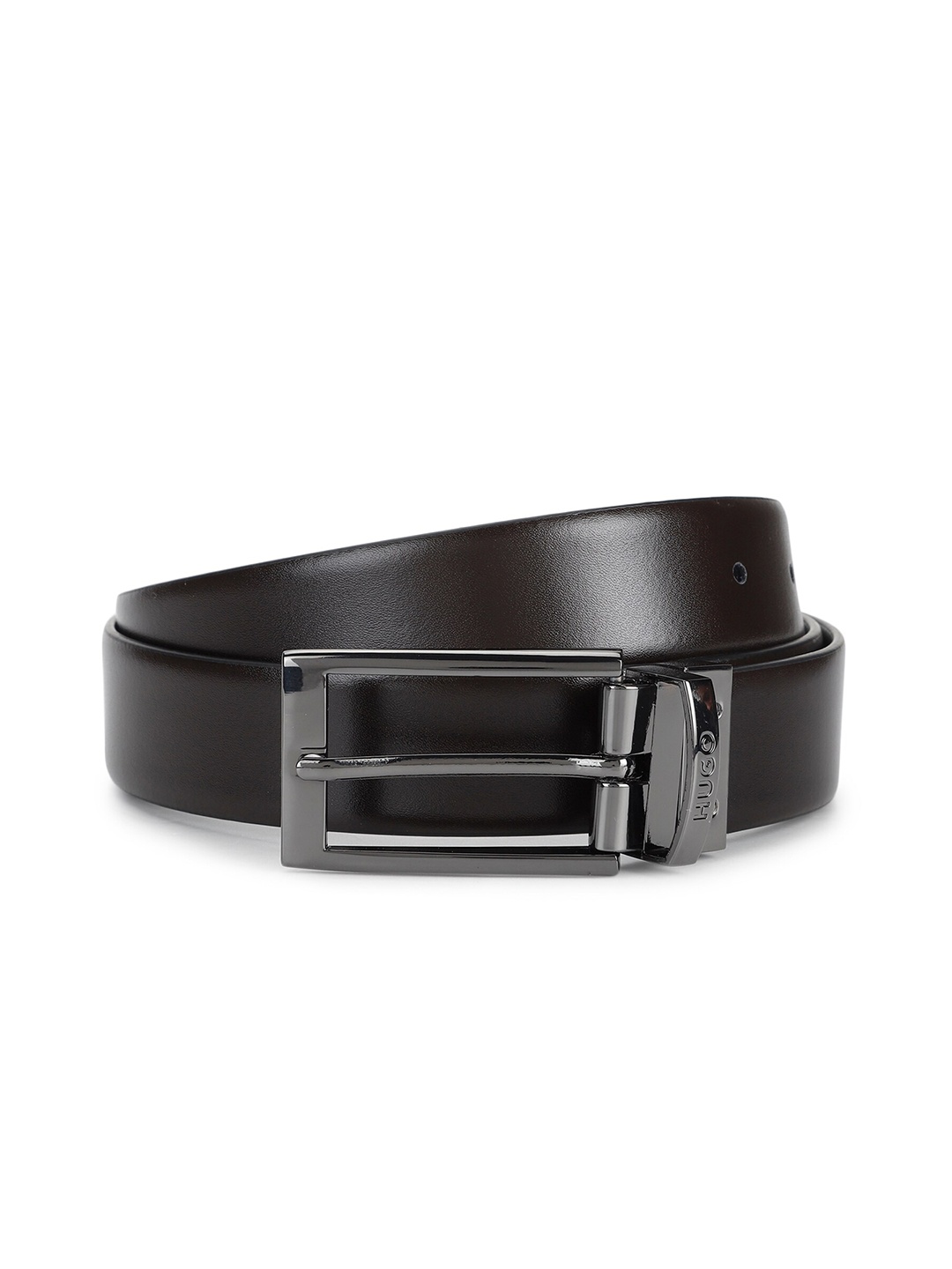 

HUGO Men Reversible Leather Belt, Black