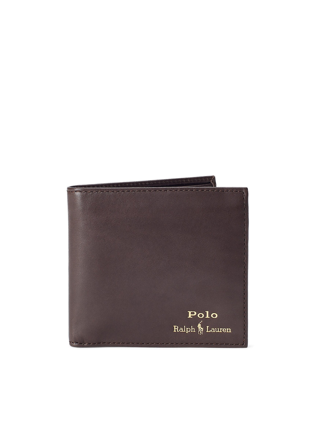 

Polo Ralph Lauren Men Leather Billfold Wallet, Brown