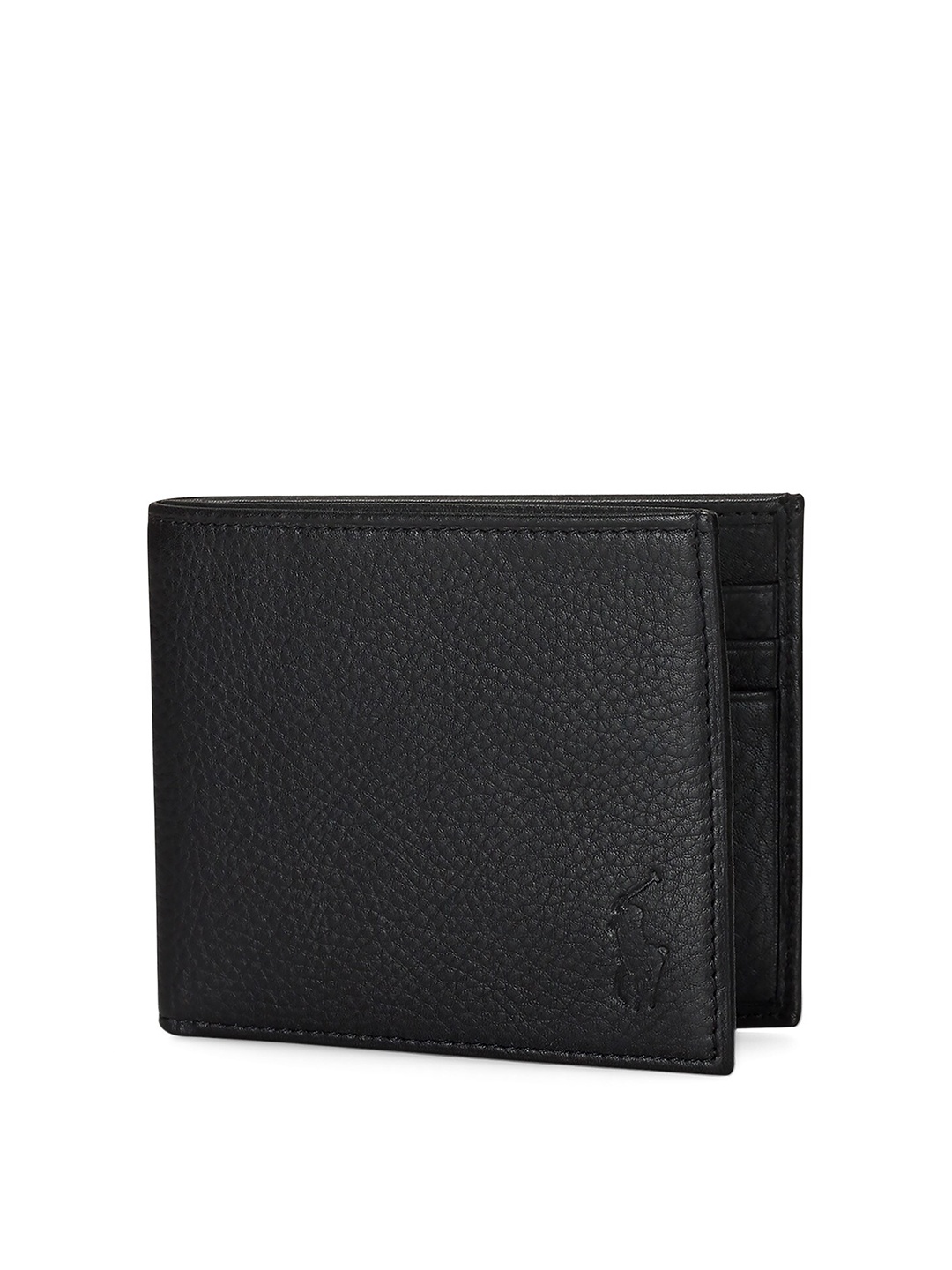 

Polo Ralph Lauren Men Textured Leather Billfold Wallet, Black