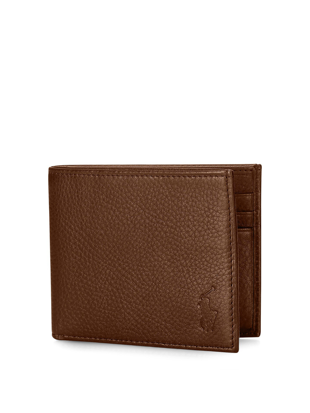 

Polo Ralph Lauren Men Leather Billfold Wallet, Brown