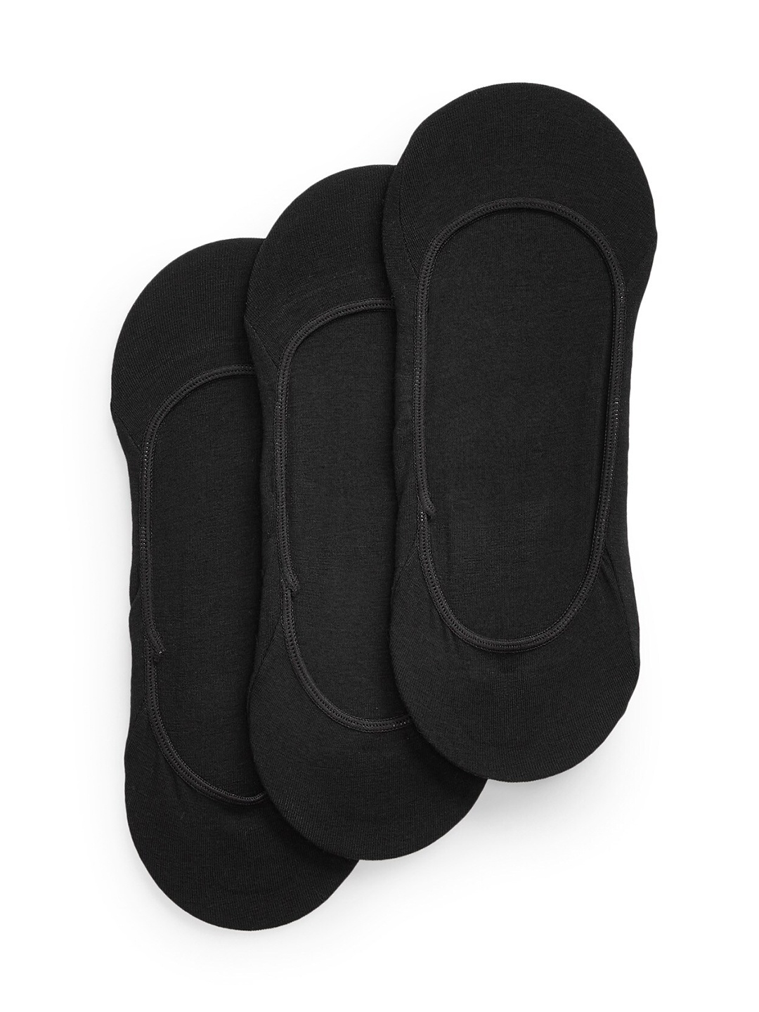 

Polo Ralph Lauren Men Pack Of 3 Brand Logo Printed No-Show Dress Shoe Liners, Black