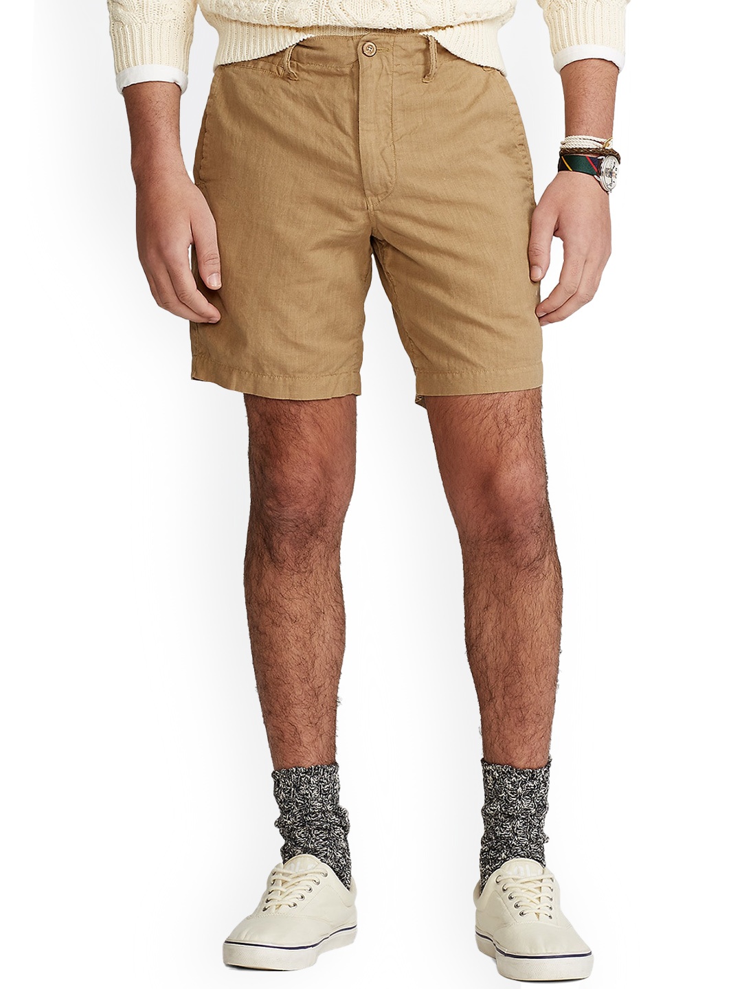 

Polo Ralph Lauren Men Mid-Rise Straight-Fit Chino Shorts, Beige