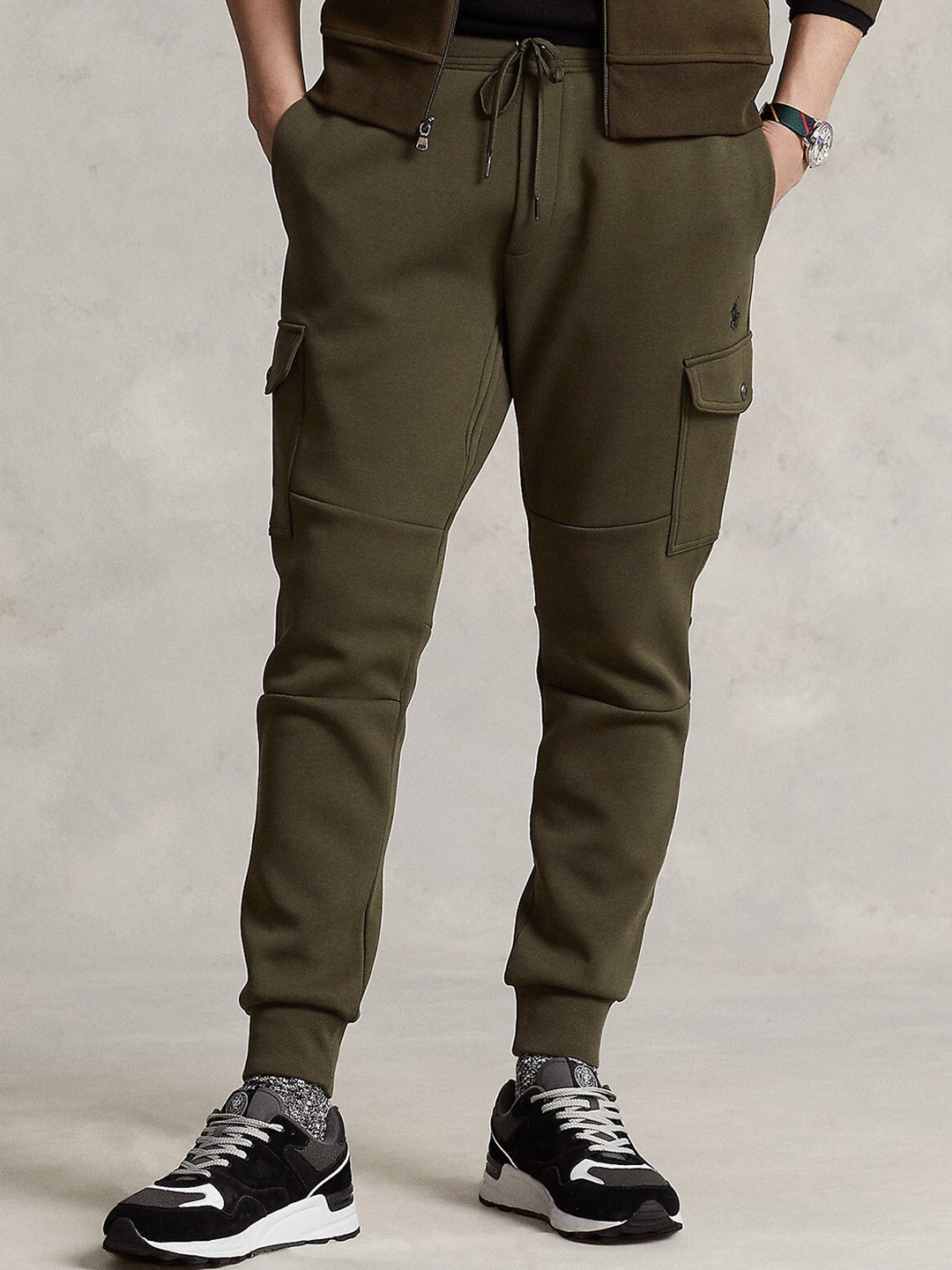 

Polo Ralph Lauren Men Regular Fit Pure Cotton Cargo Joggers, Olive