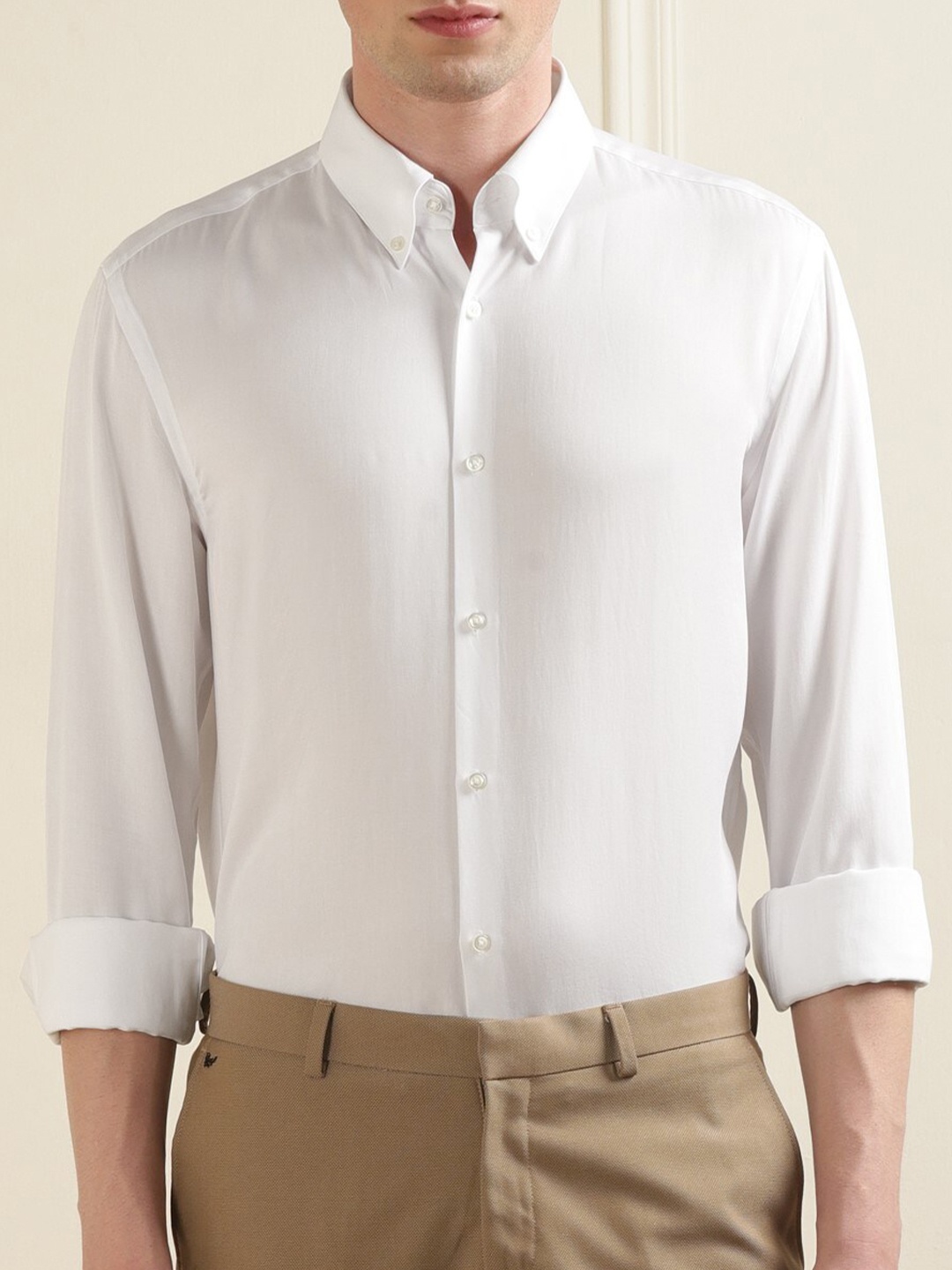 

HUGO Button-Down Collar Casual Shirt, White