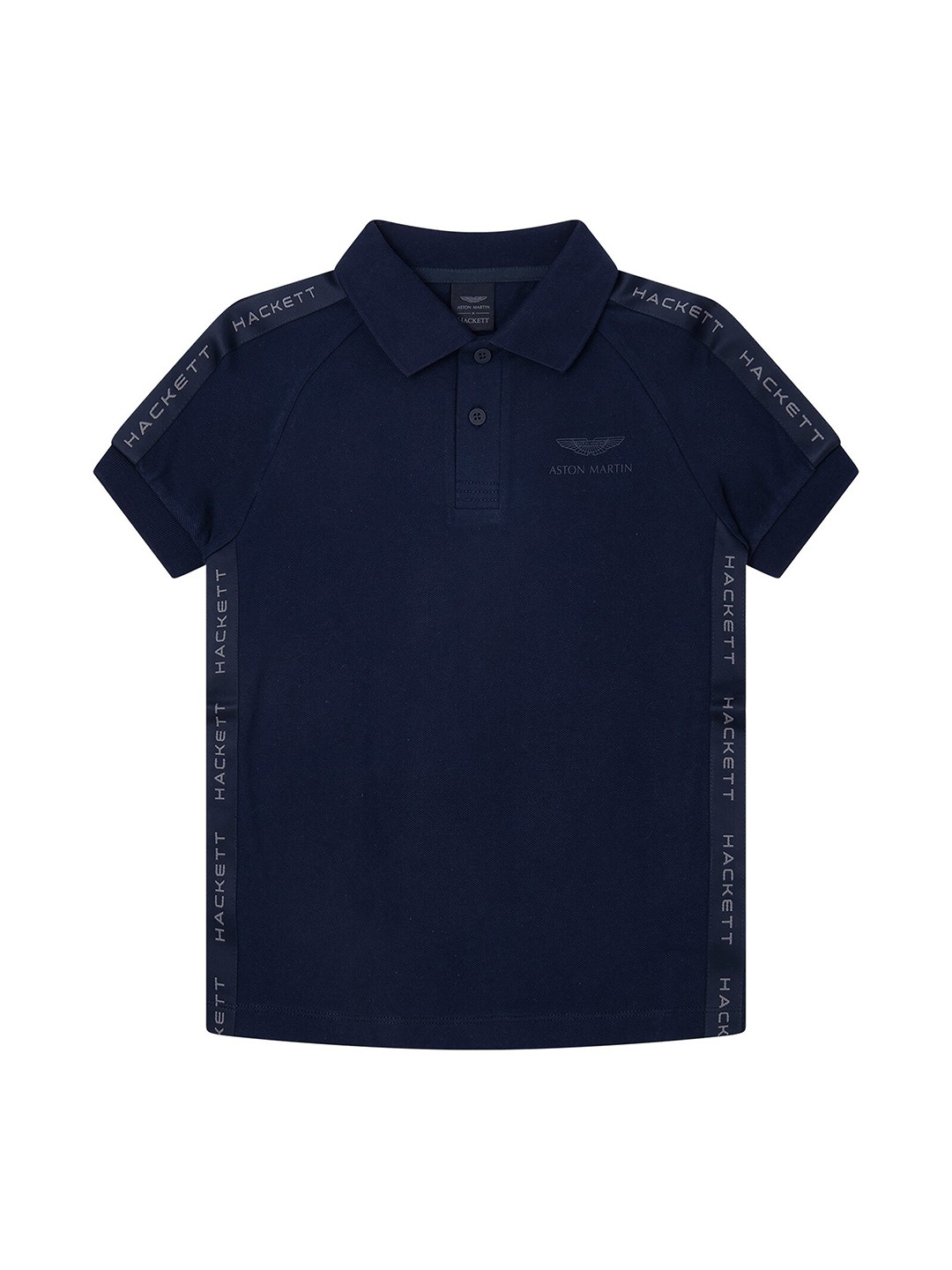 

HACKETT LONDON Boys Polo Collar Pure Cotton T-Shirt, Navy blue