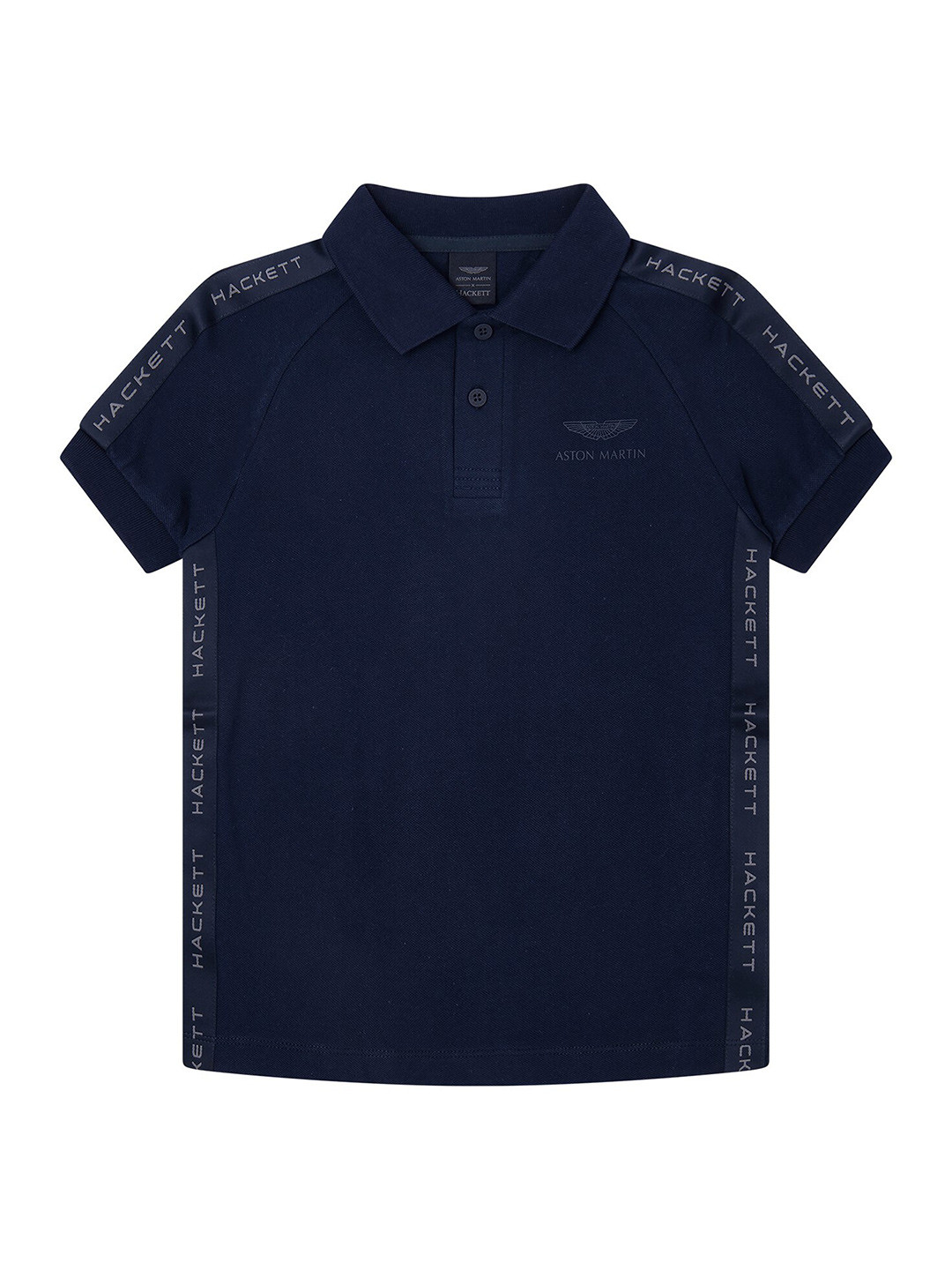 

HACKETT LONDON Boys Polo Collar Pure Cotton T-Shirt, Navy blue