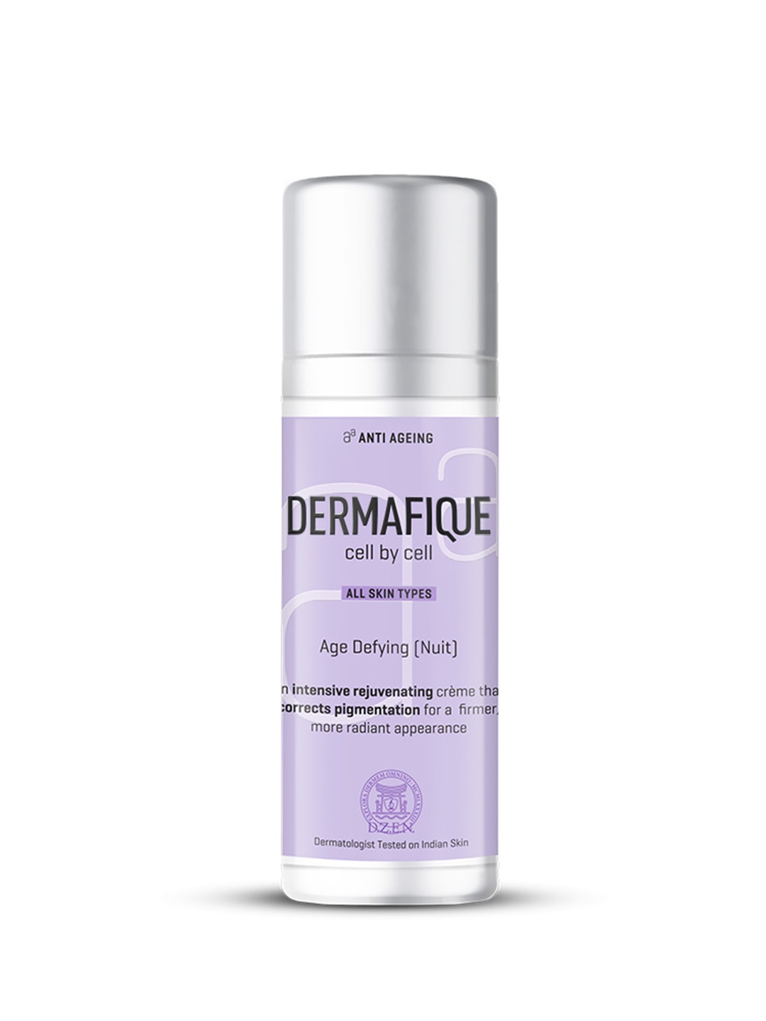 

Dermafique Age Defying Nuit Regenerating Cream with Plant Stem Cell Technology - 30 g, Purple