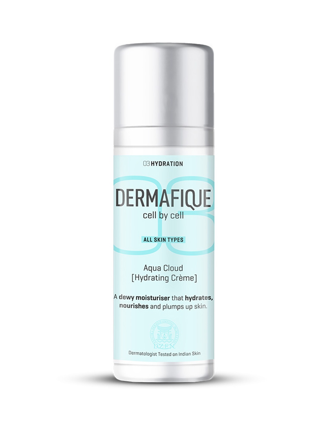 

Dermafique Aqua Cloud Light Moisturising Hydrating Creme Dewy Moisturiser - 30g, Blue