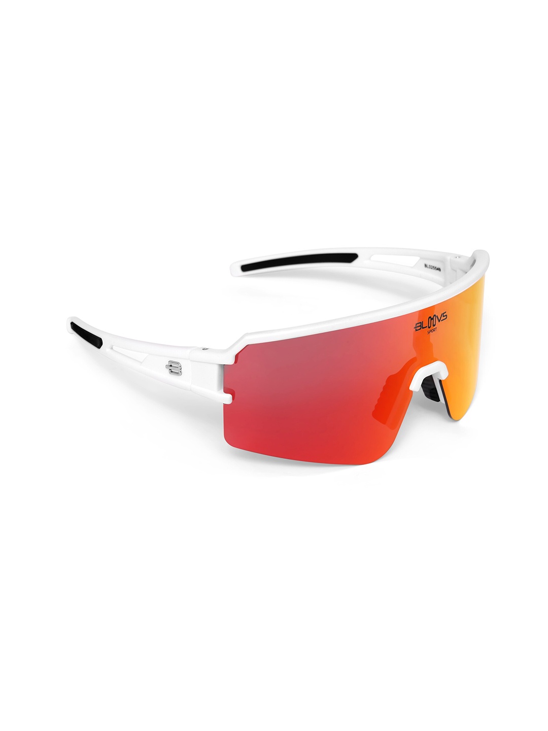 

BLOOVS SPORTS Sports Sunglasses Polarised and UV Protected Lens Flandes Matte White Orang, Orange