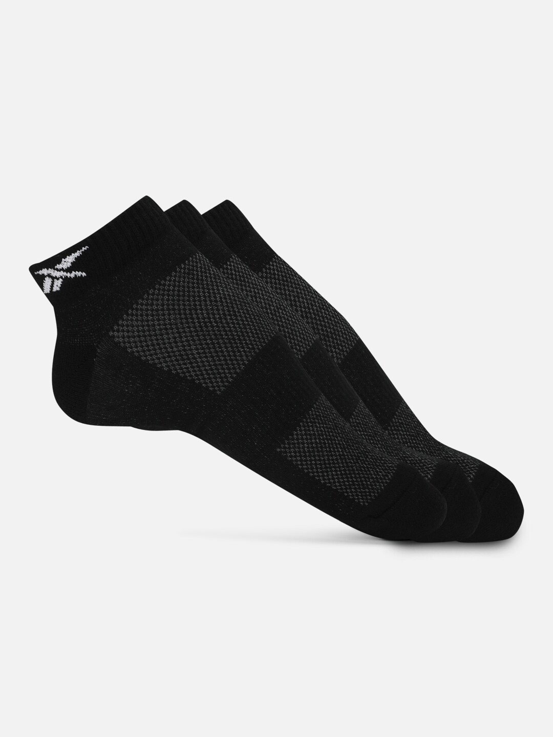 

Reebok Men Pack Of 3 Training Active Foundation Ankle Length Socks, Black