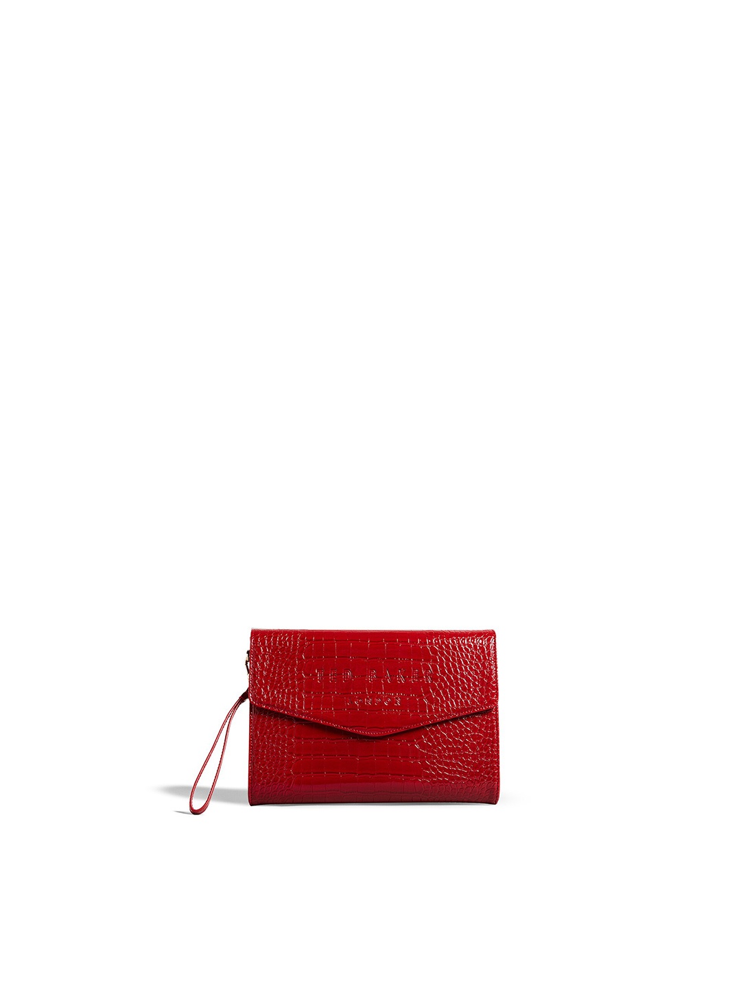 

Ted Baker Women Textured Leather Envelope, Red