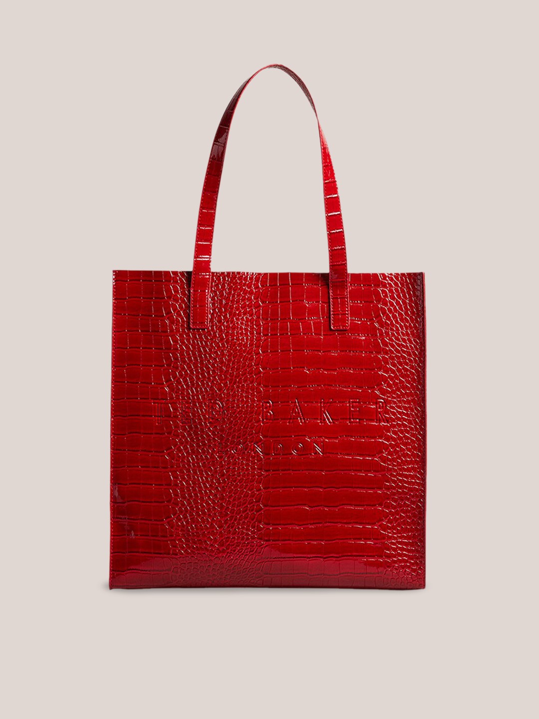 

Ted Baker Textured Leather Tote Bag, Red