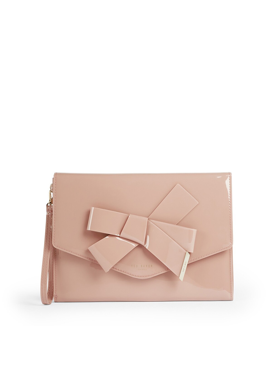 

Ted Baker Women Knot Bow Leather Envelope Pouch, Pink