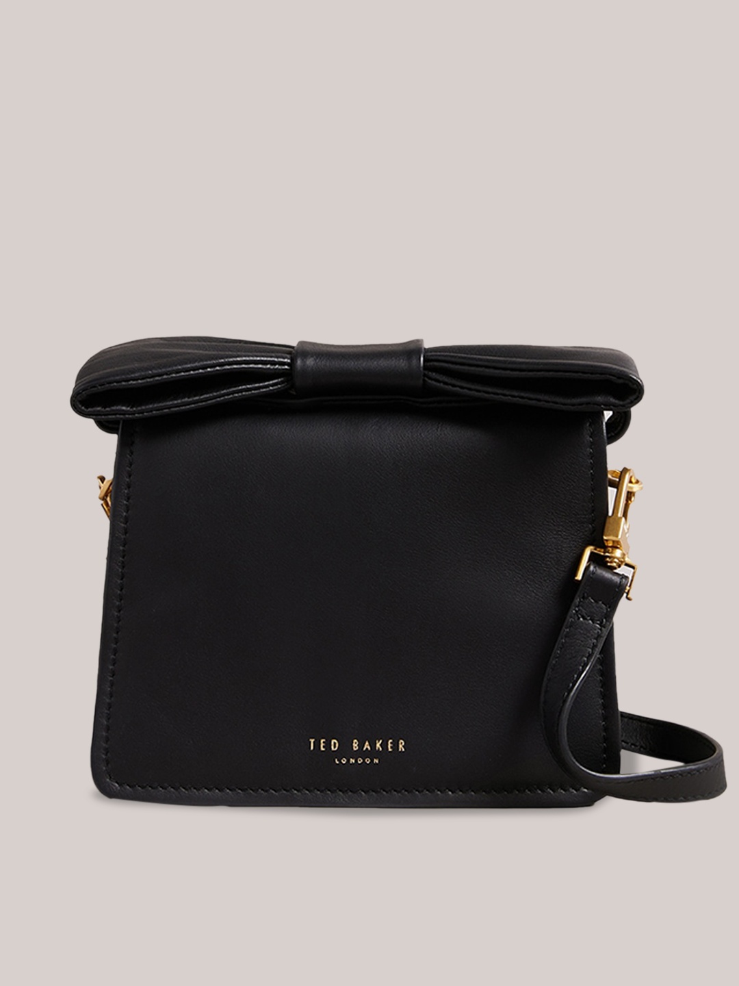 

Ted Baker Leather Structured Sling Bag, Black