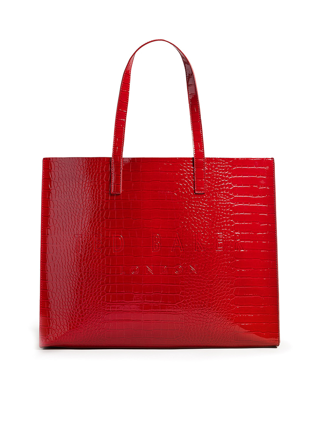 

Ted Baker Leather Shopper Shoulder Bag, Red