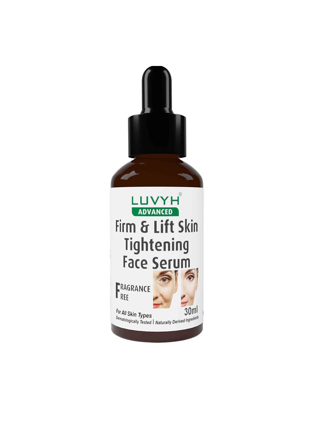 

LUVYH Fragrance Free Firm & Lift Skin Tightening Face Serum - 30 ml, White