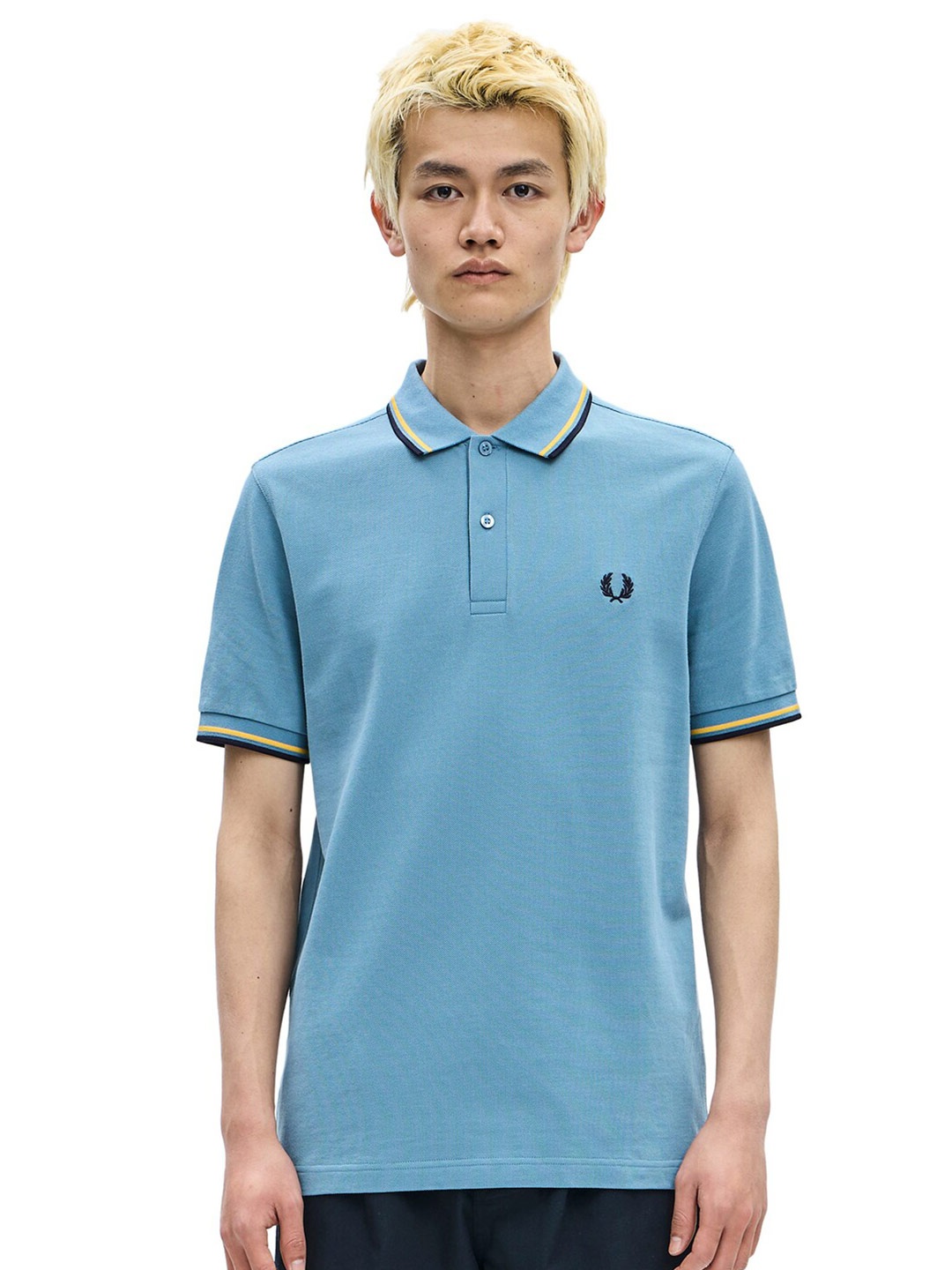 

Fred Perry Polo Collar Pure Cotton T-shirt, Blue