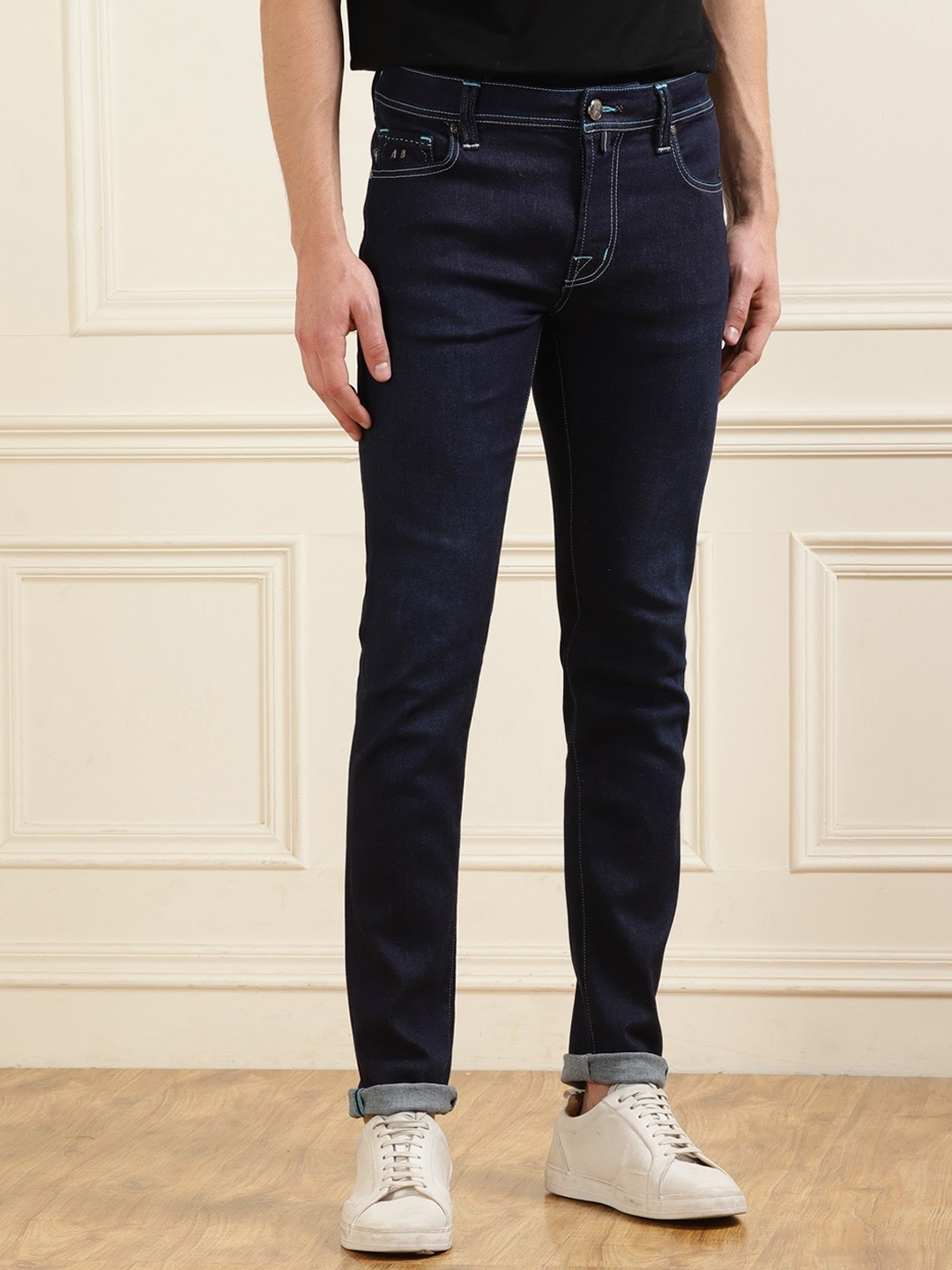 

Tramarossa Men Tapered Fit Stretchable Jeans, Navy blue