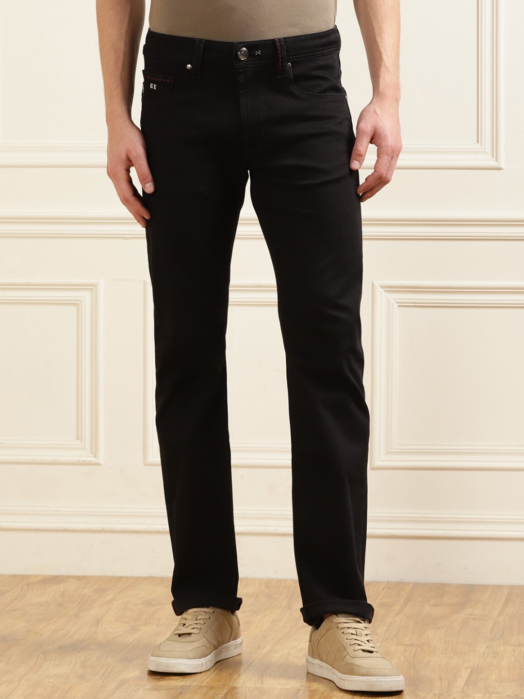 

Tramarossa Men Tapered Fit Stretchable Jeans, Black