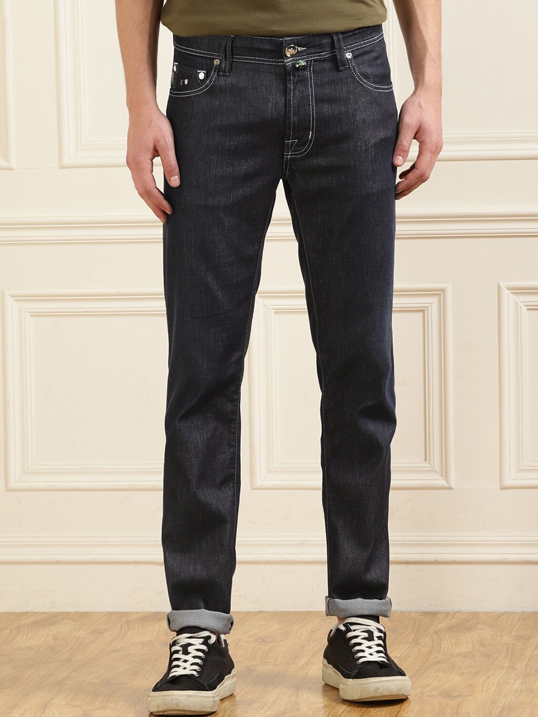 

Tramarossa Men Tapered Fit Stretchable Jeans, Navy blue