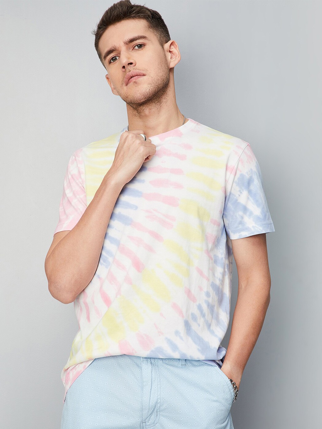 

max Tie and Dye T-shirt, White