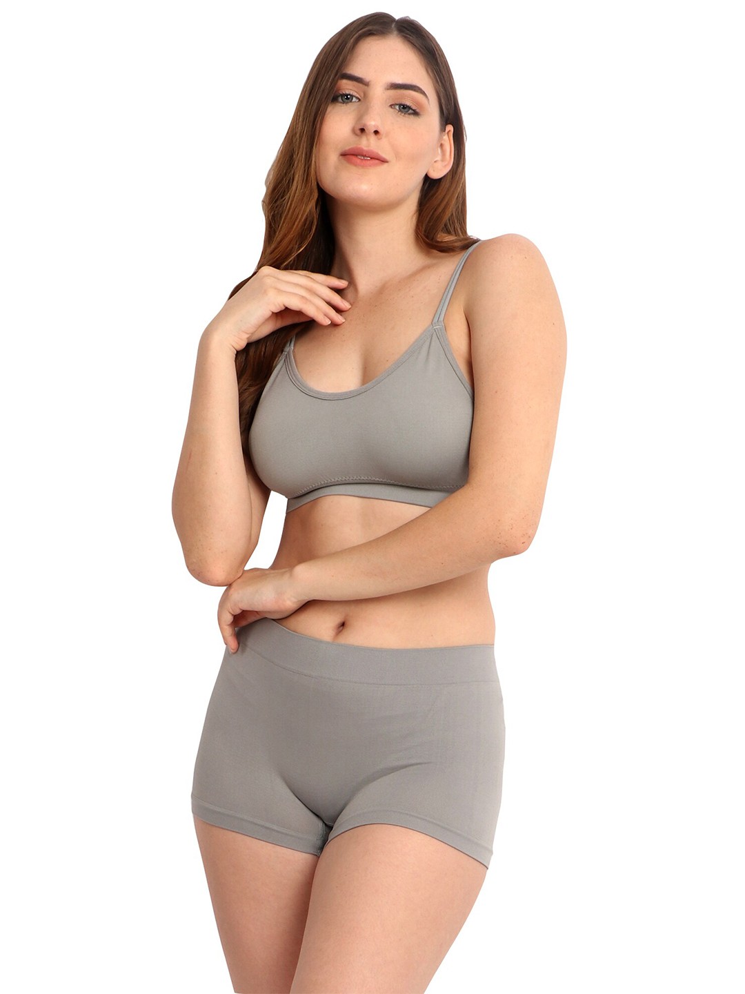 

INFINIUM Non Wired Lightly Padded Full Coverage Everyday Bra, Grey