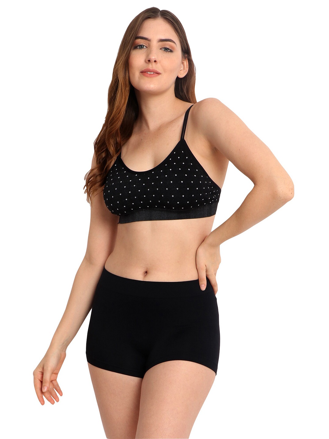 

INFINIUM Non Wired Lightly Padded Full Coverage Everyday Bra, Black