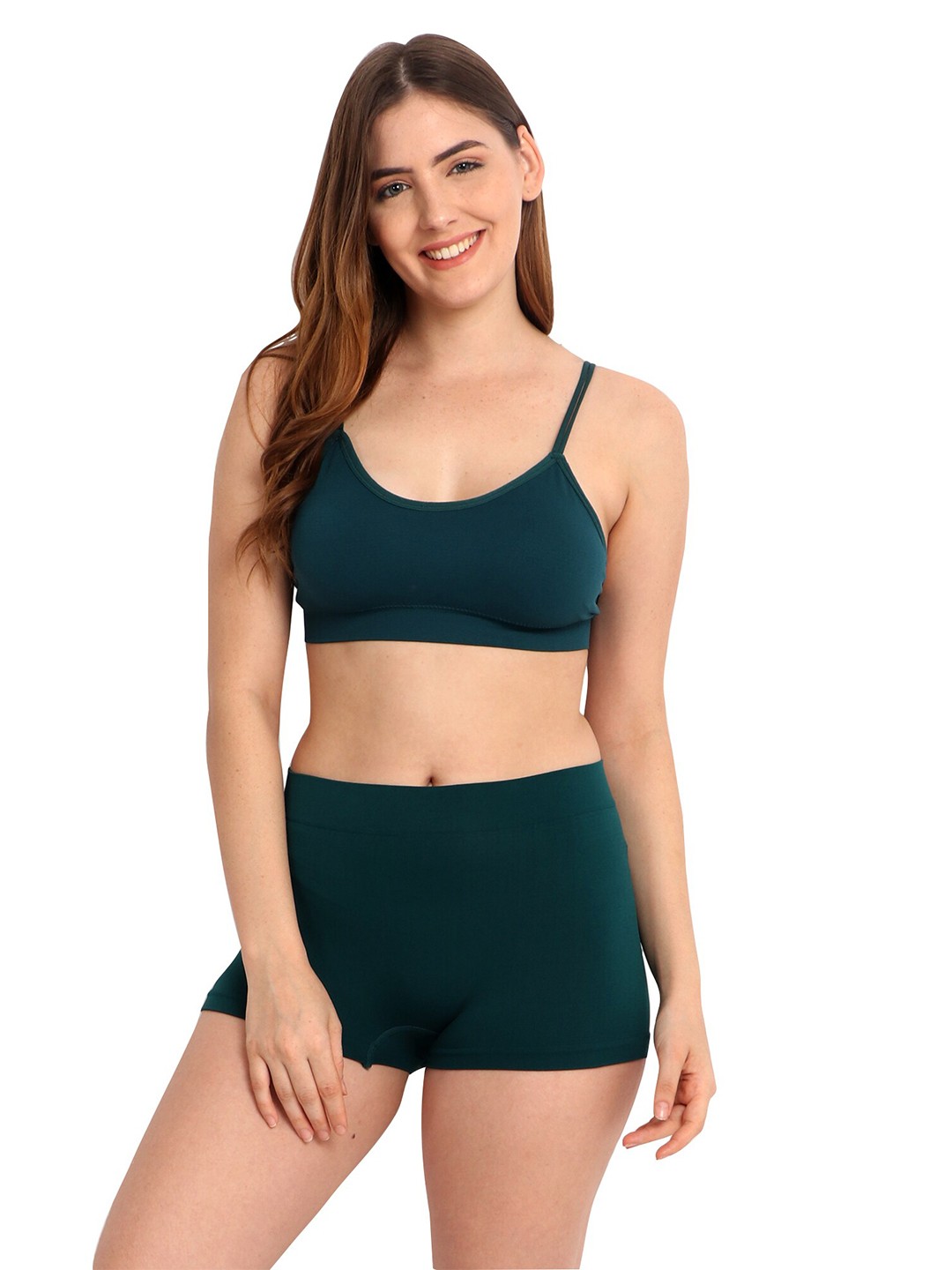 

INFINIUM Non Wired Lightly Padded Full Coverage Everyday Bra, Green