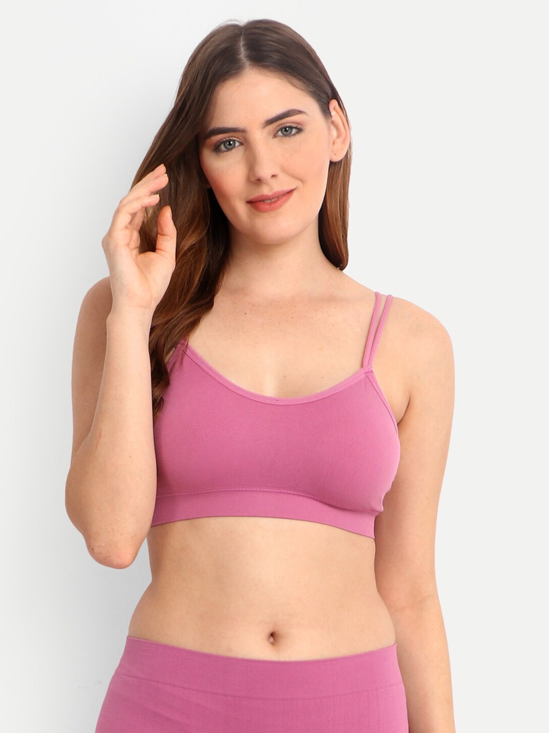 

INFINIUM Full Coverage Lightly Padded All Day Comfort Dry-Fit Everyday Bra, Pink