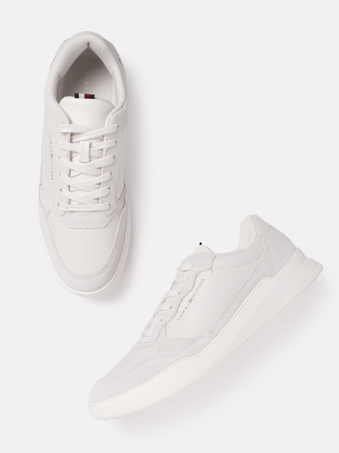 

Tommy Hilfiger Men Leather Sneakers, Grey