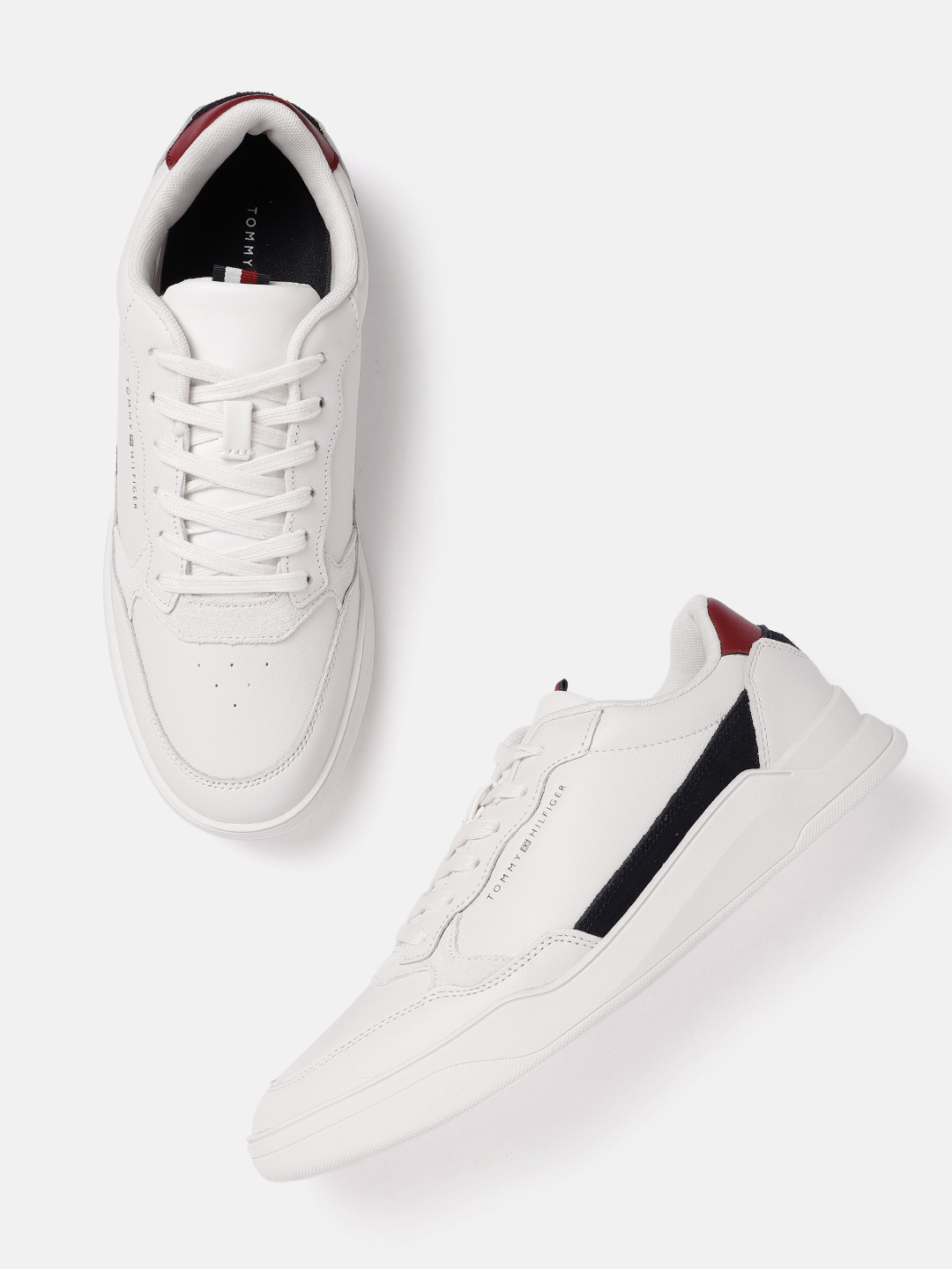 

Tommy Hilfiger Men Leather Sneakers, White