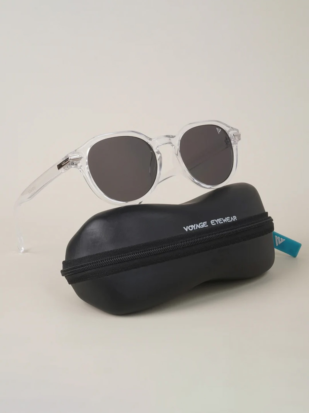 

Voyage Round Sunglasses with UV Protected Lens 2271MG3755ZZZ, Black